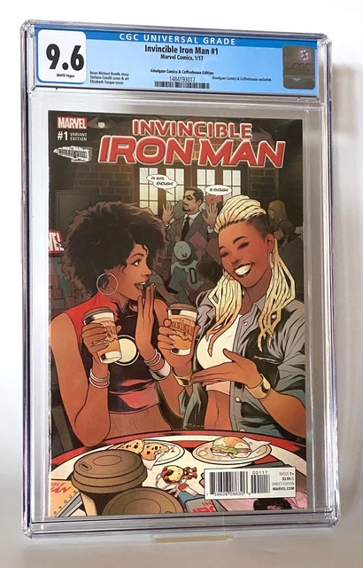 Invincible Iron Man #1 - Amalgam Comics & Coffeehouse variant - Riri - CGC 9.6