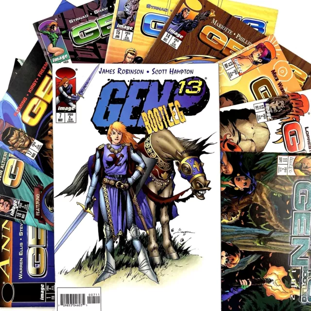 Gen 13 Bootleg 10 Comic Book Lot Image 7 11 12 13 14 15 16 17 18 Annual 1