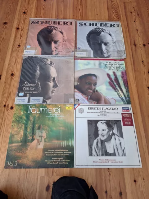 Konvolut 6 Schallplatten / Klassik, Schubert, Wagner, etc.