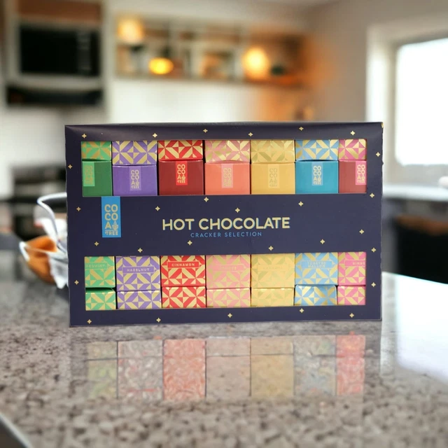 HOT CHOCOLATE CRACKER Selection Flavored Chocolate Pk 7 Cocoa Tree Xmas - View #5