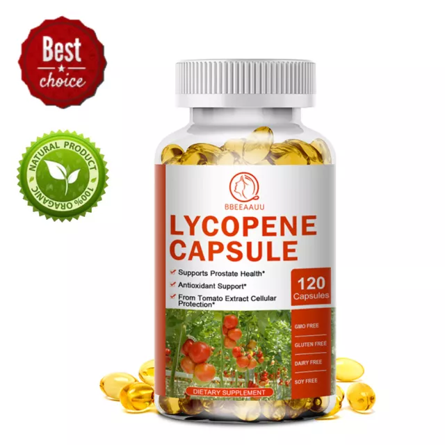 Lycopene Pills 20mg Prostate Support Antioxidant Immune & Heart Health Support