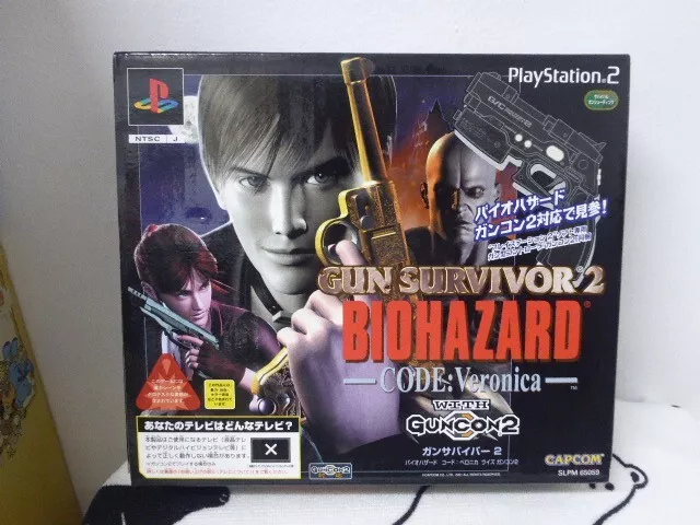 PS2 Biohazard Resident Evil 1 2 4 CODE:Veronica Gunsurvivor2 lot 5 games  set JP 4976219649612