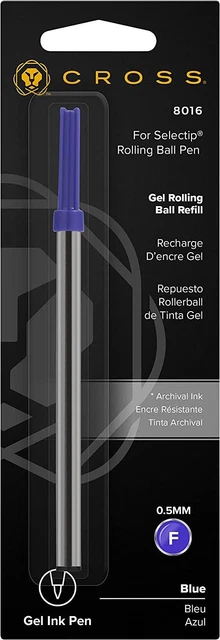 Cross Gel Rollerball Pen Refill - Blue Fine (0.5MM) - Single Pack