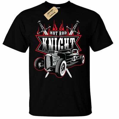 Hot Rod Knight T-Shirt american hotrods classic vintage car mens
