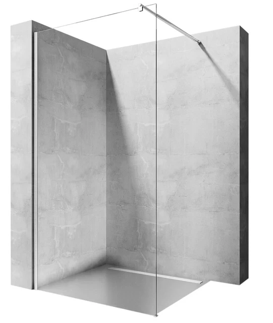 PAROI DE DOUCHE AERO 70 - 120 x 195CM PAROI EN VERRE SECURIT 8MM WALK IN REA