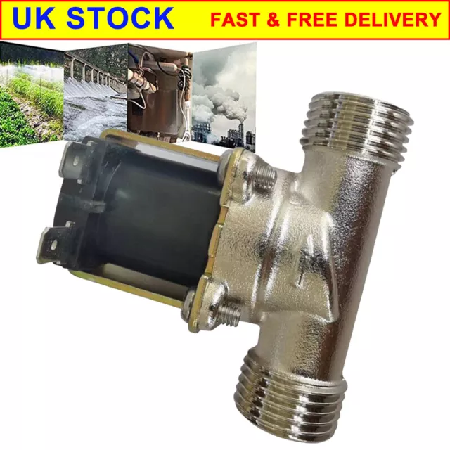 1* 12V 1/2"Brass Electric Solenoid Valve Switch Water Gas Air DC Normally Closed