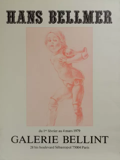 Hans Bellmer Affiche Exposition 1979 Galerie Bellint Exhibition Poster