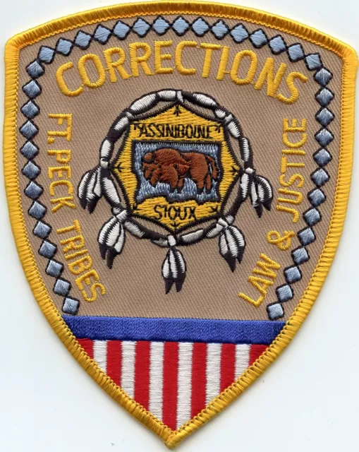 FORT PECK INDIAN TRIBE MONTANA MT TRIBAL DOC CORRECTIONS police PATCH