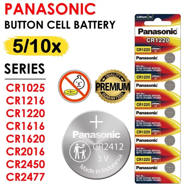 CR1025 1216 1220 1616 1620 2016 2450 2477 3V Coin Cell Button Battery Batteries