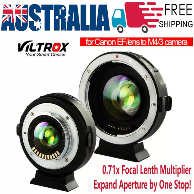 Viltrox EF-M2 II Auto Focus Lens Adapter Expand Aperture For Canon EF To M4/3