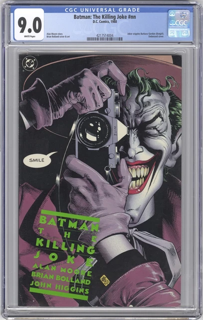 Batman: The Killing Joke #nn CGC 9.0 HI GRADE DC Comic Origin of Joker 1st Print
