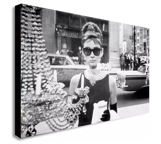 Audrey Hepburn - Breakfast at Tiffany's - Canvas Wall Art Print - Various Sizes