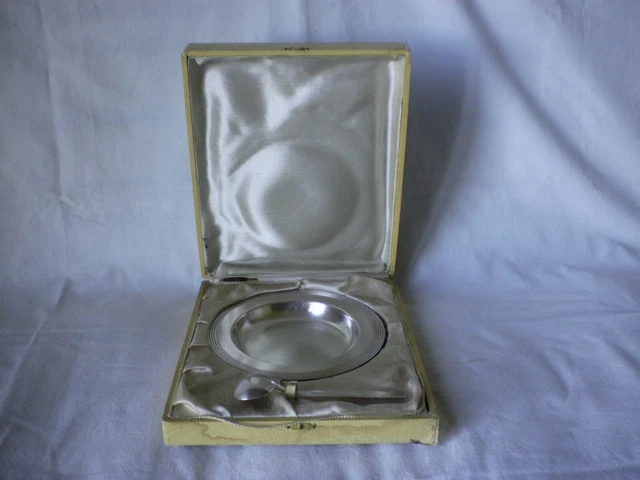 Assiette Plate Bébé CHRISTOFLE Collection Perle - Porcelaine Neuve - Diamètre 16,8 Cm