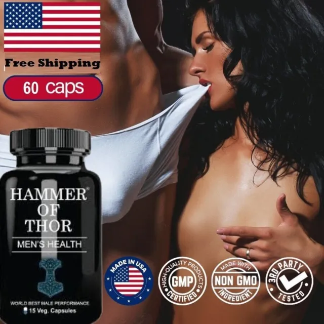 Hammer of Thor Booster per uomini con Horny Goat Weed, energia, resistenza...