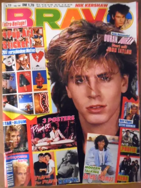 BRAVO  11 - 1985 Duran Kim Wilde Prince Madonna Depeche Mode Wham Nena T. Anders