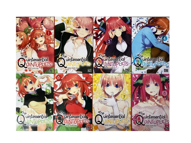 LOT DE 8 manga de Negi Haruba : « The Quintessential Quintuplets