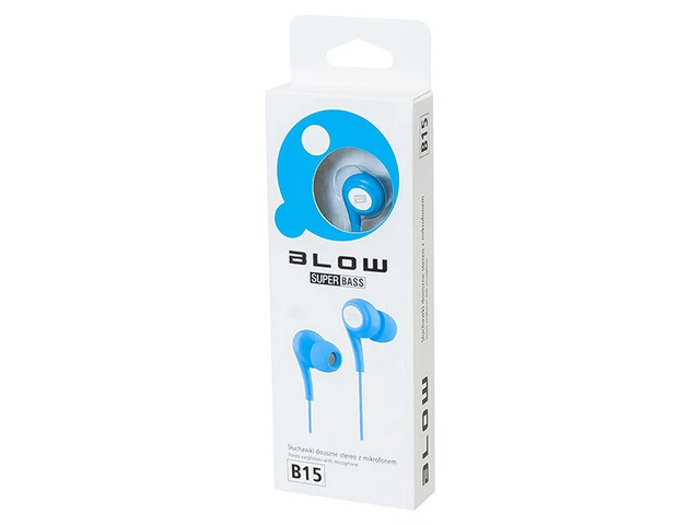 Kopfhörer Headset für MP3 MP4 iPod Ohrhörer blau Ohr Ohrstöpsel 2