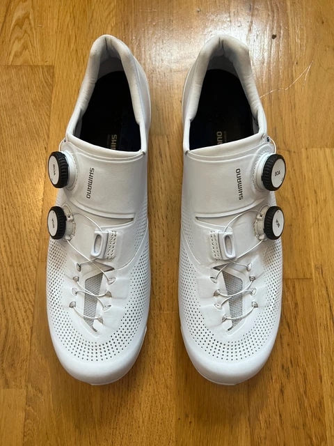 Shimano RC903 S-PHYRE Road Cycling Shoes EU 44.5 UK 9.5 White SPD-SL  3