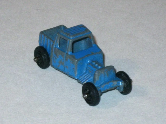 VINTAGE TOOTSIE TOYS Blue PICKUP TRUCK Hot Rod! Rare TootsieToy Diecast