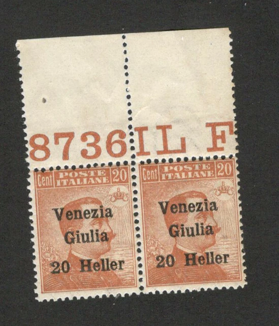 Italy - Mnh Pair - 20 H - Venezia Giulia - 1919.