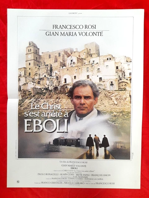 MF3 Affiche Cinema 40x60 LE CHRIST S EST ARRÊTÉ A EBOLI FRANCESCO ROSI VOLONTÉ