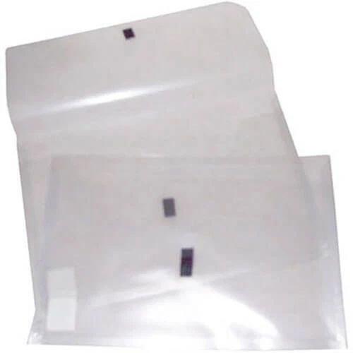 CLEAR Colby Polywally File Wallet Foolscap Hook Loop Closures Archival Quality