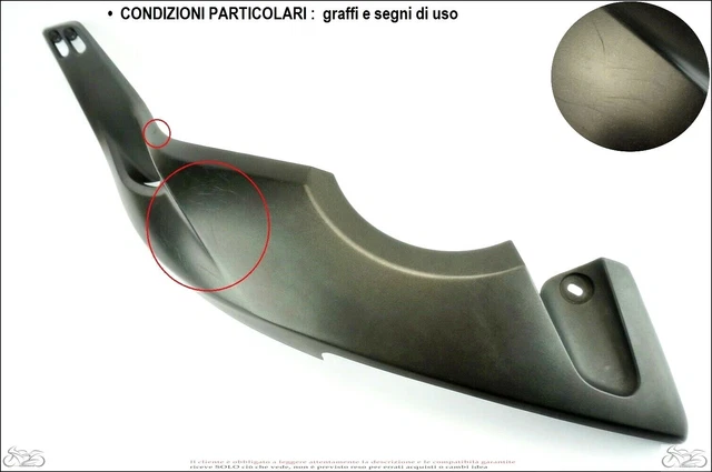 Fianchetto Carena Anteriore Destro Per Yamaha T-Max 500 2008-2011 - Ricambio In Plastica Nera Lucida ONE By Camamoto
