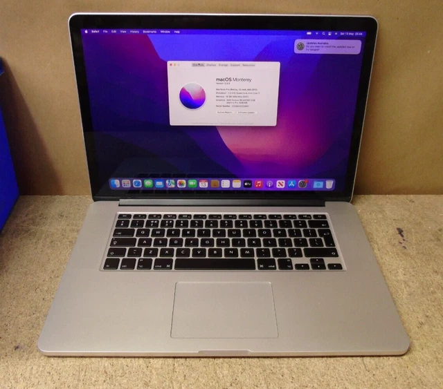 Macbook Pro Retina A1398 metà 2015 Core i7-4870HQ 2,5 Ghz 16 GB RAM 500B unità di memoria a stato solido (AP14)
