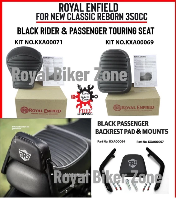 Sella Passeggero Con Schienale E Sissy Bar Universale Per Royal Enfield – Kian - Foto 6