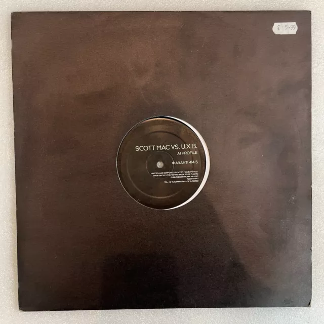 Scott Mac VS UXB Profile / Swell Vinyl Record Single 12" Techno Tech House 2001