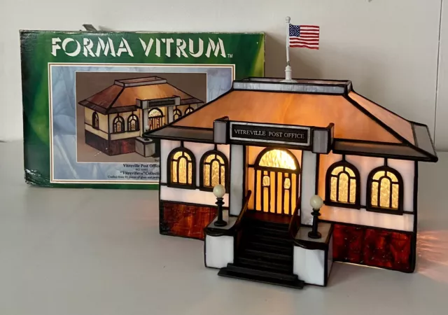 Forma Vitrum Vitreville - Post Office - In Box - Stained Glass Village