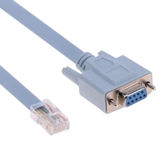 RJ45 Male to DB9 Female 1.5m Network Console Cable for Cisco Switch Router FS2#