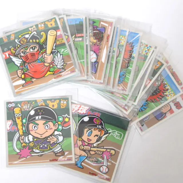 Pegatinas de béisbol profesional Bikkuriman Lote completo de 22 juegos...