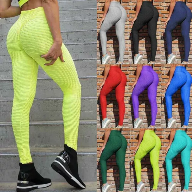 Women Leggings Exercise Workout Fitness Gym Stretch Waist Long Sexy Yoga  Pants