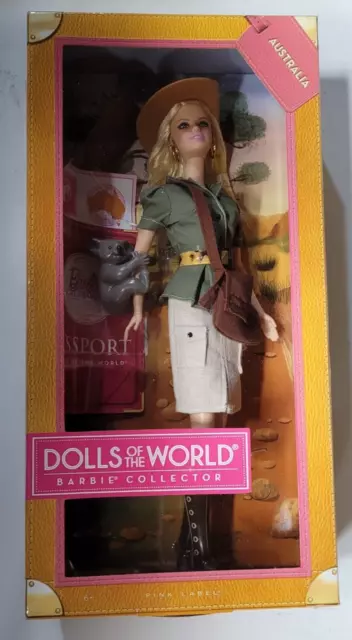 Barbie 2011 Dolls Of The World Passport-Australia In Unopened Box