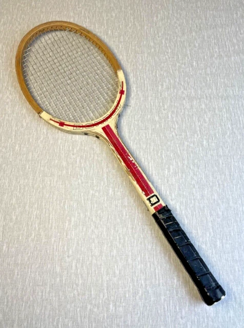 Ancienne Raquette De Tennis En Bois Avec Sa Presse Vintage - Déco Ou Collection