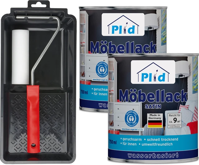 Vernice per mobili premium vernice bianca vernice per porte vernice per legno set verniciatura bianco - seta lucida