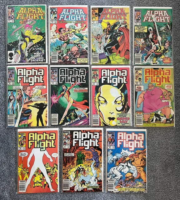 ALPHA FLIGHT LOT of 11 Marvel Comic (1984-1985) 14/15/16/17/18/19/20/22/23/24/25