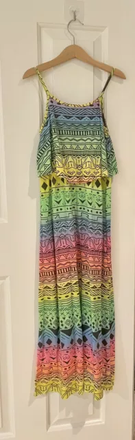 Flowers By Zoe Tie-Dye Girls Dress Size Small