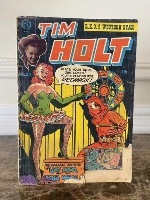 Tim Holt #30 1952 - Zodiac Killer Cover Pre-Code Horror RARE GRAIL - NO RESERVE!
