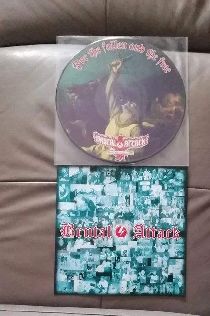 Lp Brutal Att@Ck - For The Fallen And The Free - Oi Rock-O-Rama Rebelles Isd
