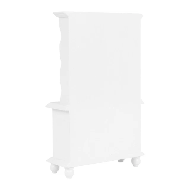 Bibliothèque Miniature 1/12 Pour Maison De Poupée - Bois Blanc - 9,3x2,8x15,5 Cm - Décoration Détaillée