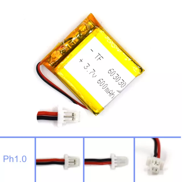 600mAh Lipolymer 603030 3.7V Battery Rechargeable Cell for Lamp Led Camera GPS