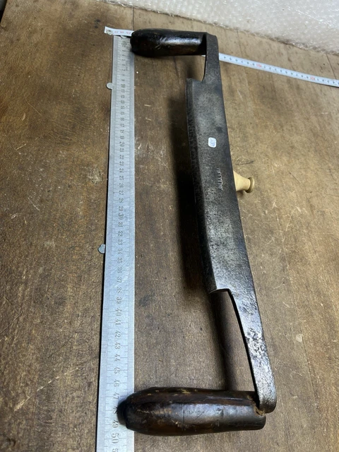 Rabot De Tonnelier Ancien – Outil Traditionnel Français, Bois Et Fer, N°39