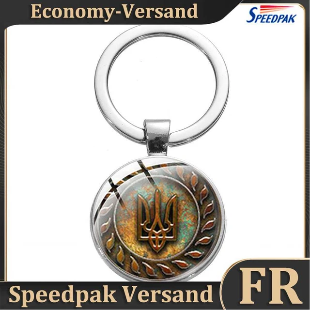 Ukraine Keychain Trinkets Ukrainian Charm Key Rings Bag Car Pendant (2) Hot