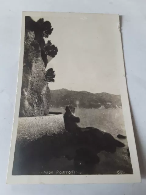 Cartolina Originale D'epoca - Strada Portofino - Vera Fotografia - Non Viaggiata