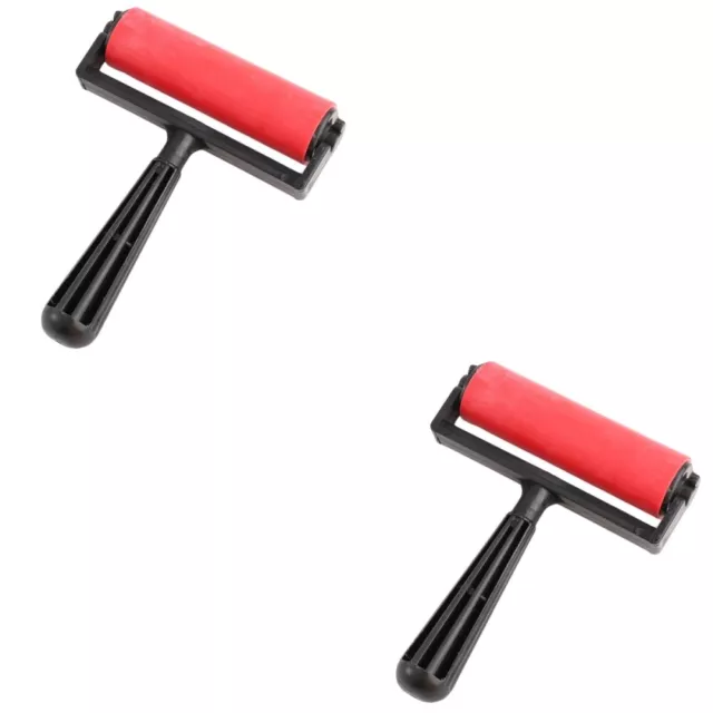 2x Brayer Brush Roller Tool Printmaking Roller Brayer Rollers for Crafting