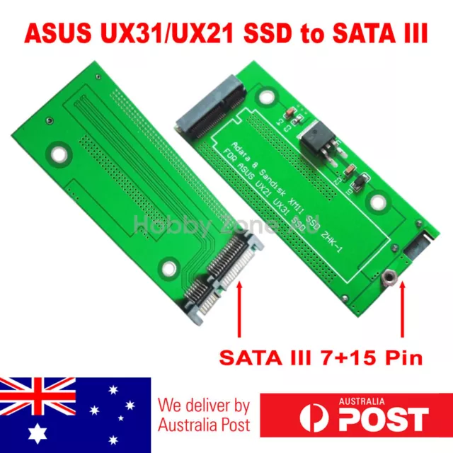 Sandisk SDSA5JK ADATA XM11 SSD for Asus UX31 UX21 to SATA 3 III Adapter Card