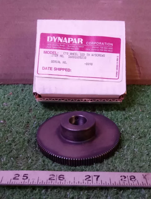 1 New Dynapar 16002600210 Counting Wheel Gear, 120 Teeth Nib *** Make Offer ***