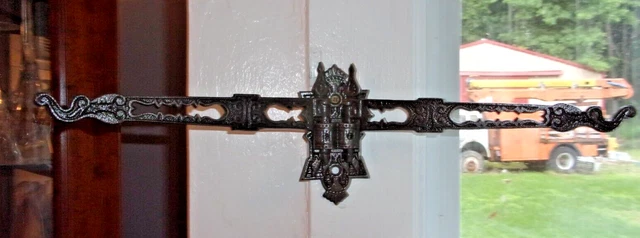1950'S IRON ART CO. Bird Cage Hook Cast Iron PlantS,  Lamp Wall Hanger Eastlake.